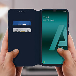 Avis Avizar Housse Samsung Galaxy A50 Étui Folio Portefeuille Fonction Support bleu nuit