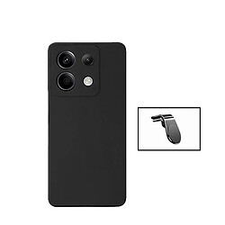 NIS L Kit Support Magnétique + Couverture En Silicone Liquide Redmi Note 13 Pro 4G - Noir