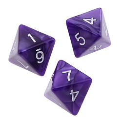 Acheter Dés polyédriques 10 pcs D8 - Violet