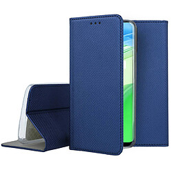 Htdmobiles Housse pour Realme C33 - etui coque pochette portefeuille + film ecran - BLEU MAGNET