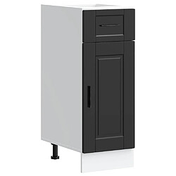 vidaXL Armoire de cuisine Porto noir bois d'ingénierie