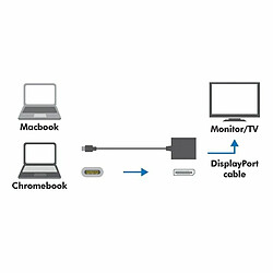 LOGILINK UA0246A LOGILINK - USB-C 3.1 to DisplayPort adapter pas cher