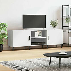 Maison Chic Meuble TV scandinave - Banc TV pour salon blanc 150x30x50 cm bois d'ingénierie -MN31680