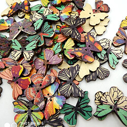 Boutons de papillon en bois