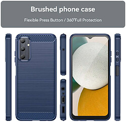 Htdmobiles Coque pour Samsung Galaxy A05s - housse etui silicone gel carbone + verre trempe - BLEU FONCE