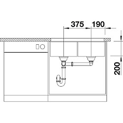 Acheter Blanco Evier à encastrer Subline 350/350, Silgranit, Sous plan, 523583