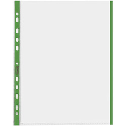 Favorit 100460031 enveloppe à perçage universel avec bord vert intérieur Format A4 Finition texturée d'Orange, Lot de 10 pièces.