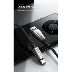 Universal Câble USB Type-C noir Chargeur ultra-rapide pour Huawei Spouse 40 P40 Samsung 66W 5A SCP FCP USBC Type-C câble pas cher