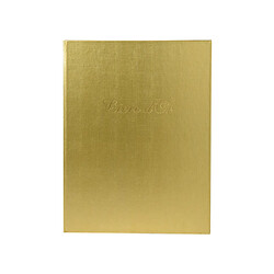 Ac-Deco Livre d'or Balacron en simili-cuir 100 pages - 27 x 22 cm - Doré