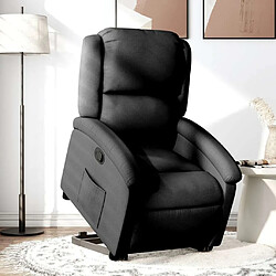 Maison Chic Fauteuil Relax pour salon, Fauteuil inclinable noir tissu -GKD18625