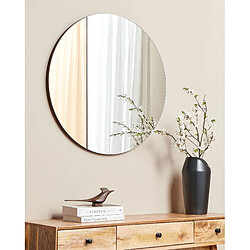 Beliani Miroir CHARRON 80 cm Rose doré