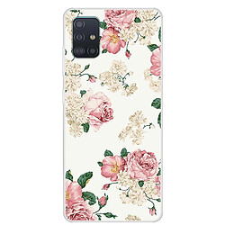 Coque en TPU impression de motifs souple fleurs en floraison pour votre Samsung Galaxy A51