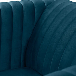 Acheter Rendez Vous Deco Fauteuil Gatsby en velours bleu foncé