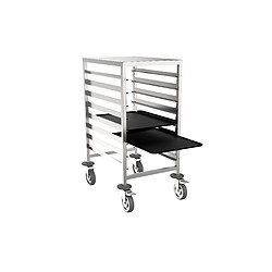 Chariot Inox de Pâtissier Bas Renforcé pour Plateaux - Distform