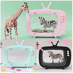 Avis Wewoo Réservoir de rangement de télévision en bois Affichage de la chambre des enfants Accessoires de photographie Jouets Rose