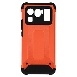 Avizar Coque Xiaomi Mi 11 Ultra Design Relief Bi-matière Antichute Defender II rouge