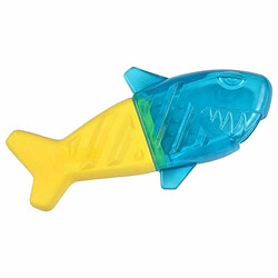 Paris Prix Jouet pour Chien Givré Requin 18cm Bleu & Jaune