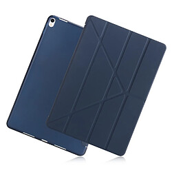 Etui en PU stand en origami bleu foncé pour votre Apple iPad Air 10.5 (2019)/Pro 10.5 pouces (2017)