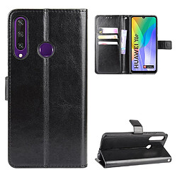 Etui en PU Cheval fou noir pour Huawei Y6p