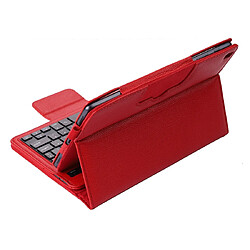 Acheter Wewoo SA510 Clavier Bluetooth détachable + Housse de protection en cuir PU texturé litchi avec support pour Galaxy Tab A 10.1 2019 T510 / T515 rouge