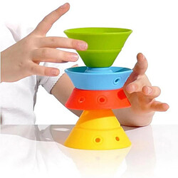 En plastique Empilage Jouets Bébé Stacking Jouets Empilage Convertible Cône Forme Blocs pour Cognitive et la Motricité Fine Développement Classique