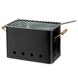 Barbecue portable à charbon de bois avec 2 poignées 44X22X24.5cm+La Dehesa