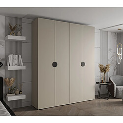 Abiks Meble Armoire Inova 4 À Portes Battantes 236,7/200/47 4 Portes (gris/nero)