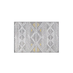 Acheter Beliani Tapis 230 x 160 cm gris et jaune KARGI