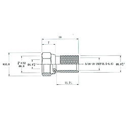 Fiche F mâle à visser Ø 7 CAE RZ154