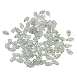 100pcs cousent sur du cristal ab strass flatback perles artisanat 16mm