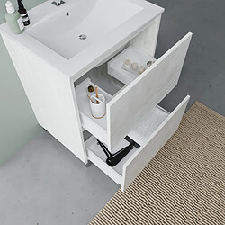 Avis Kiamami Valentina MEUBLE DE SALLE DE BAINS À POSER 60 CM BLANC AVEC LAVABO | LAGUNA