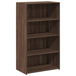 vidaXL Buffet haut chêne marron 70x41x124 cm bois d'ingénierie