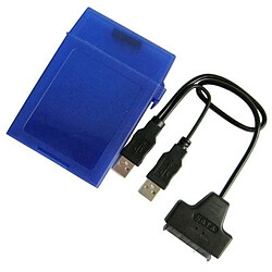 Wewoo Convertisseur de disque dur USB 2.0 vers Serial ATA et réservoir de stockage HDD 2,5 pouces