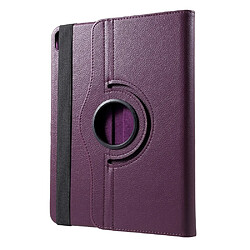 Etui en PU litchi violet pour votre Apple iPad Pro 12.9-inch (2018)