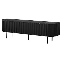 Bestmobilier Thio - meuble TV - noir - 180 cm pas cher