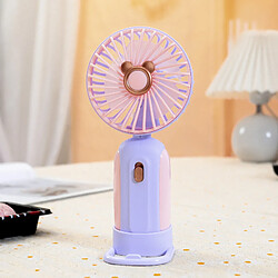 Avis (Violet) Ventilateur De Bureau De Chargement Usb Portable Avec Batterie Rechargeable Vitesse Du Vent à Une Vitesse