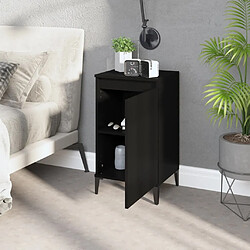 Avis Maison Chic Lot de 2 Tables de chevet - Tables de Nuit noir 40x35x70 cm bois d'ingénierie