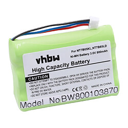 Vhbw Batterie NI-MH 800mAh 3.6V pour AVAYA 20DT, WT9620 etc. Remplace CPH-464Q3S, NT7B65KL, NT7B65LD