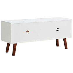 Maison Chic Meuble TV scandinave - Banc TV pour salon 110x35x50 cm Bois d'acacia solide et MDF -MN22129 pas cher