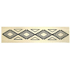 Artemio Tampon en bois - motif indien