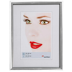 Ac-Deco Cadre photo en plastique - Walther Galeria - 13 x 18 cm - Argent