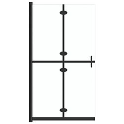 vidaXL Paroi de douche pliable Verre ESG transparent 70x190 cm