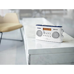 Sangean radio portable DAB+ FM-RDS Bluetooth avec 10 stations préprogrammées blanc