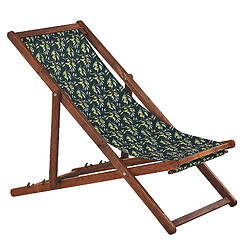 Acheter Beliani Chaise longue Bois Marron foncé ANZIO