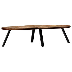 Acheter vidaXL Table basse Teck recyclé massif Ovale 120 x 60 x 30 cm