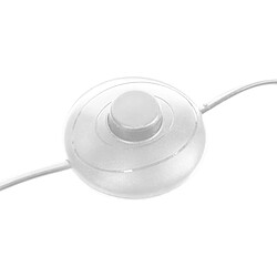 Pegane Lampe suspendue, Suspension luminaire ronde en béton blanc et pieds en acier doré - diamètre 37 x Hauteur 150 cm