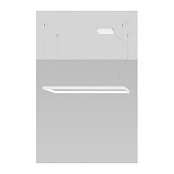 Luminaire Center Plafonnier LED intégré Tuula Integrated Aluminium blanc 1 ampoule 150cm