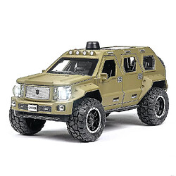 Universal Modèle de voiture hors route militaire Light Sound Diecast Put Back Car Toys