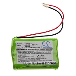 vhbw Batterie Universel (700mAh, 3.6V, NiMH) 3x Cellules Type AAA, HR03, Micro