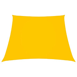 vidaXL Voile de parasol Tissu Oxford trapèze 3/5x4 m Jaune